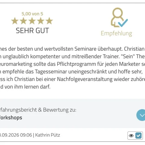 Bild zum LinkedIn-Beitrag von Christian Dietz vom 24. September 2026